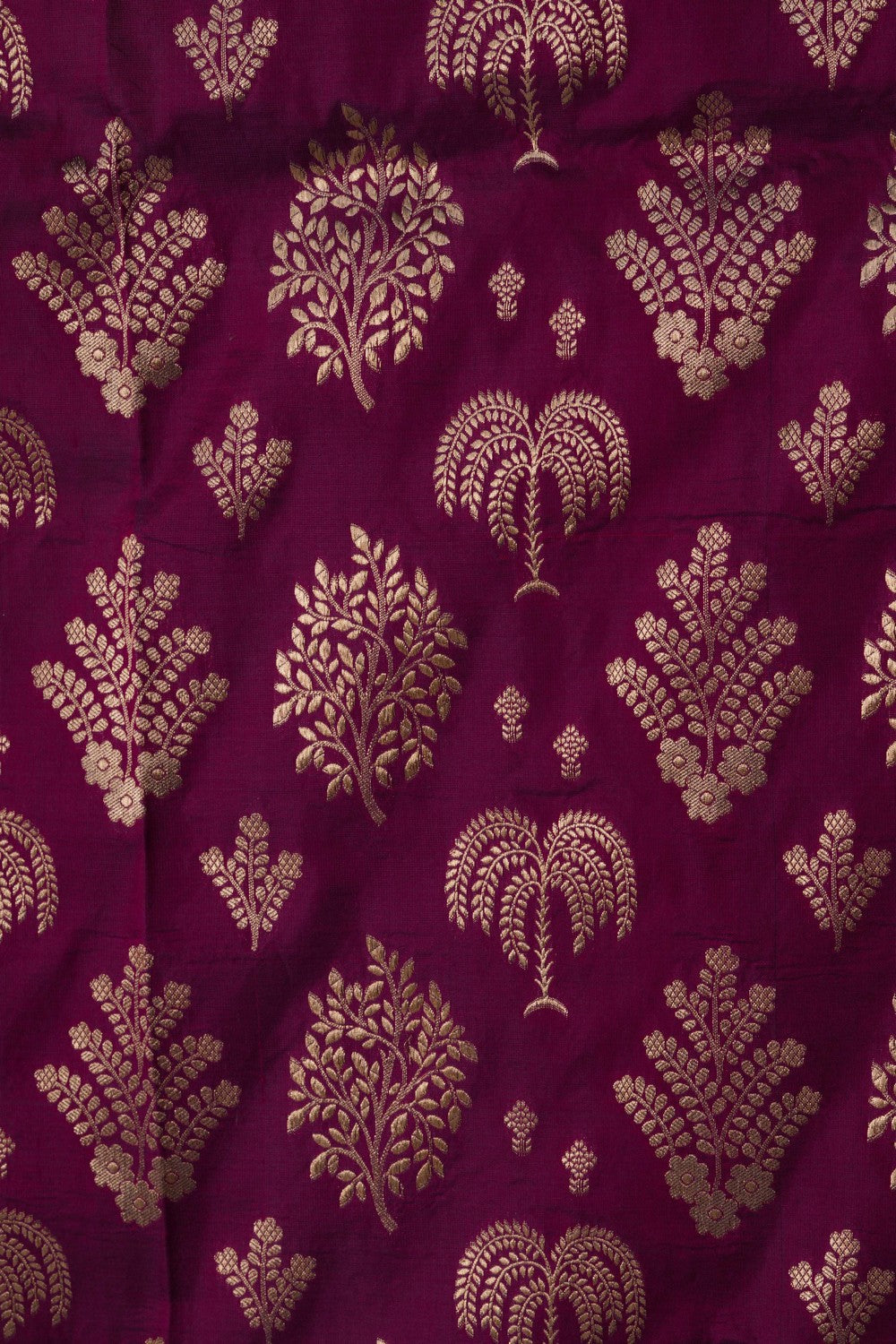 Banarasi Katan Silk Magenta Saree