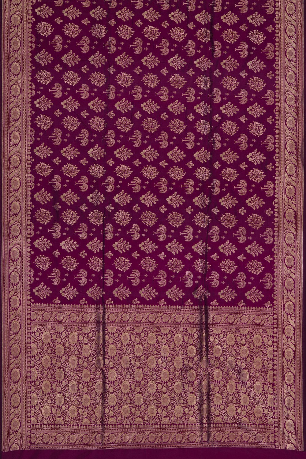 Banarasi Katan Silk Magenta Saree