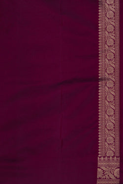 Image of Banarasi Katan Silk Magenta Saree