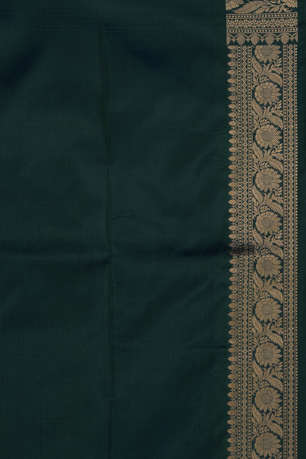 Banarasi Katan Silk Peacock Green Saree