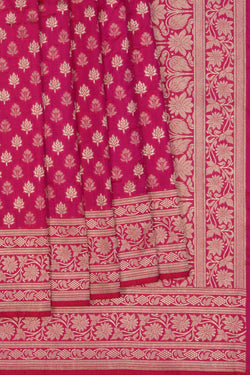 Image of Banarasi Katan Silk Pink Saree
