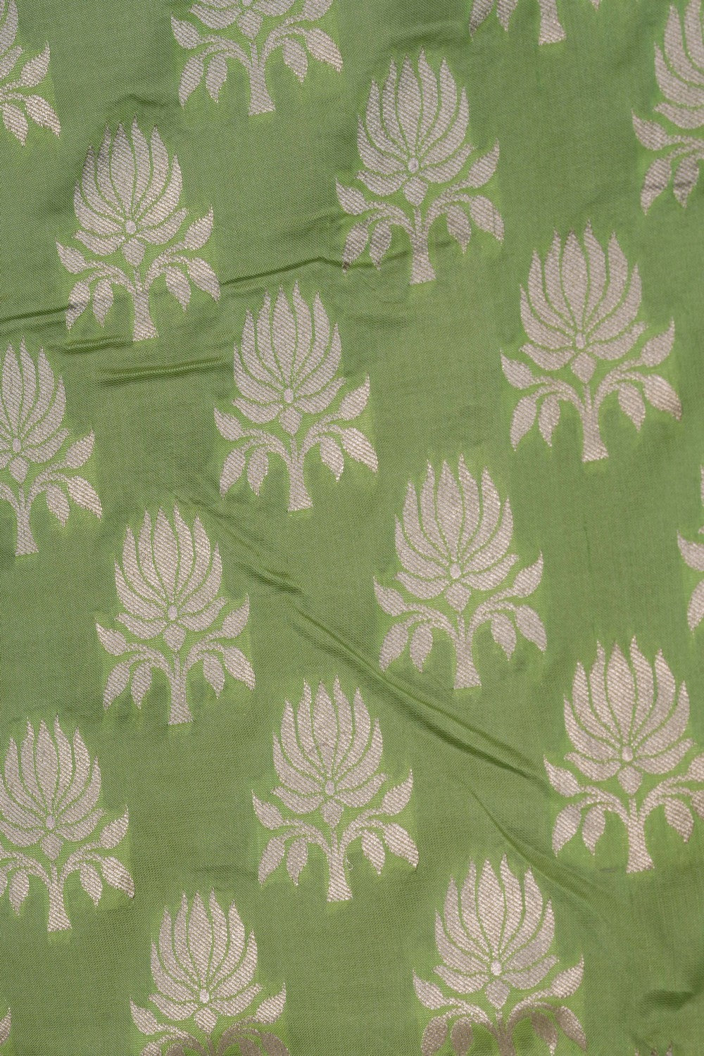 Image of Banarasi Katan Silk Mint Green Saree