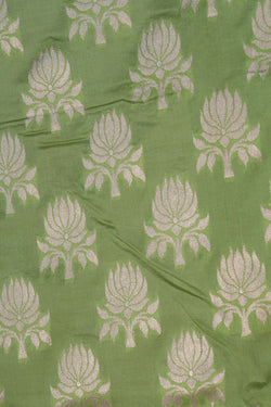 Image of Banarasi Katan Silk Mint Green Saree
