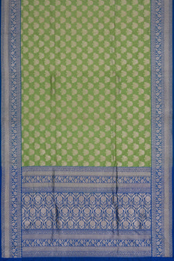 Image of Banarasi Katan Silk Mint Green Saree