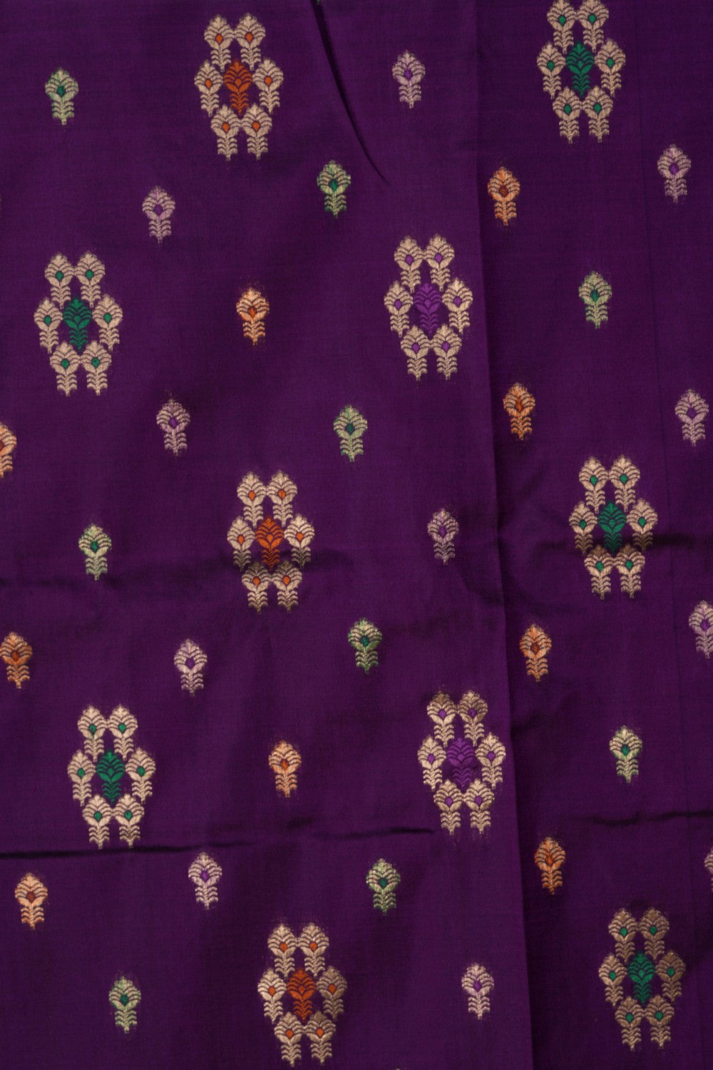 Image of Banarasi Katan Silk Purple Saree