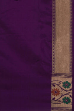 Image of Banarasi Katan Silk Purple Saree