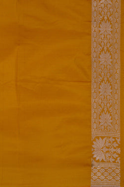 Image of Banarasi Katan Silk Yellow Saree