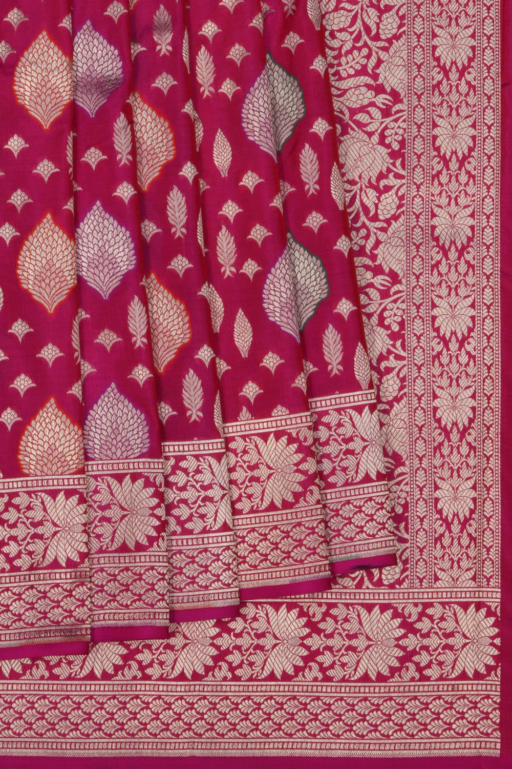 Image of Banarasi Katan Silk Pink Saree