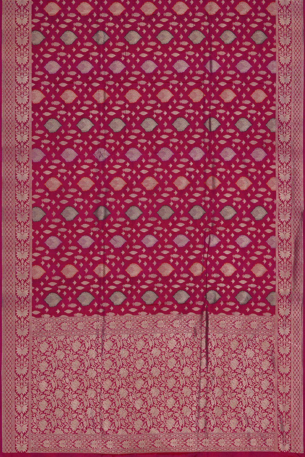 Image of Banarasi Katan Silk Pink Saree