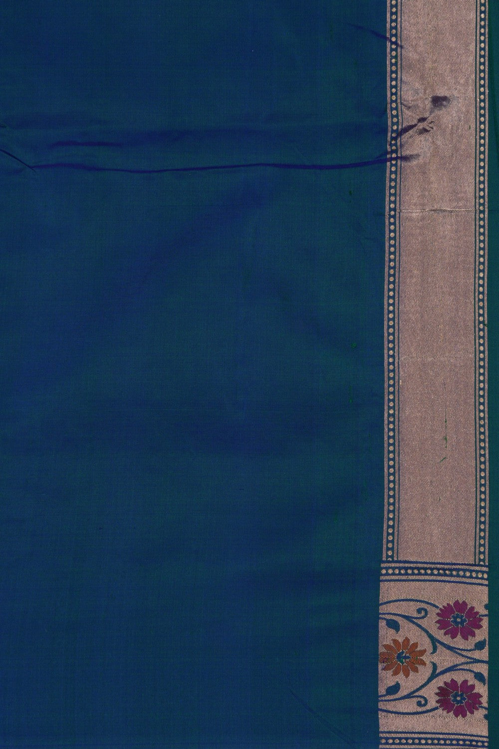 Image of Banarasi Katan Silk Blue Saree