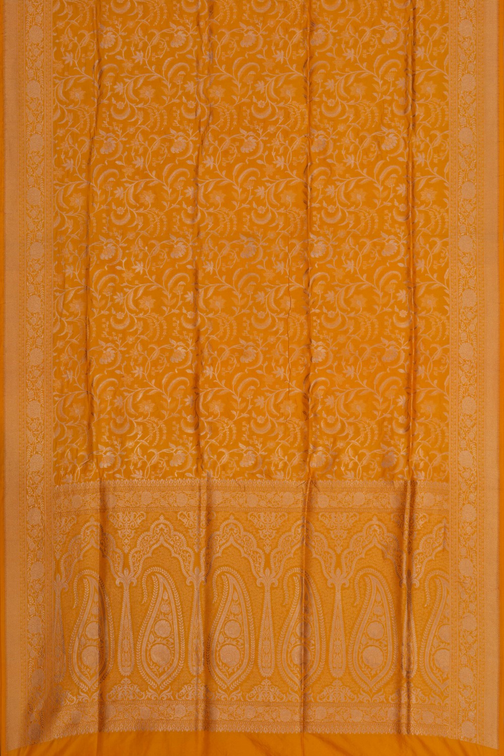 Banarasi Katan Silk Yellow Saree