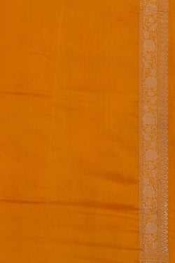 Image of Banarasi Katan Silk Yellow Saree