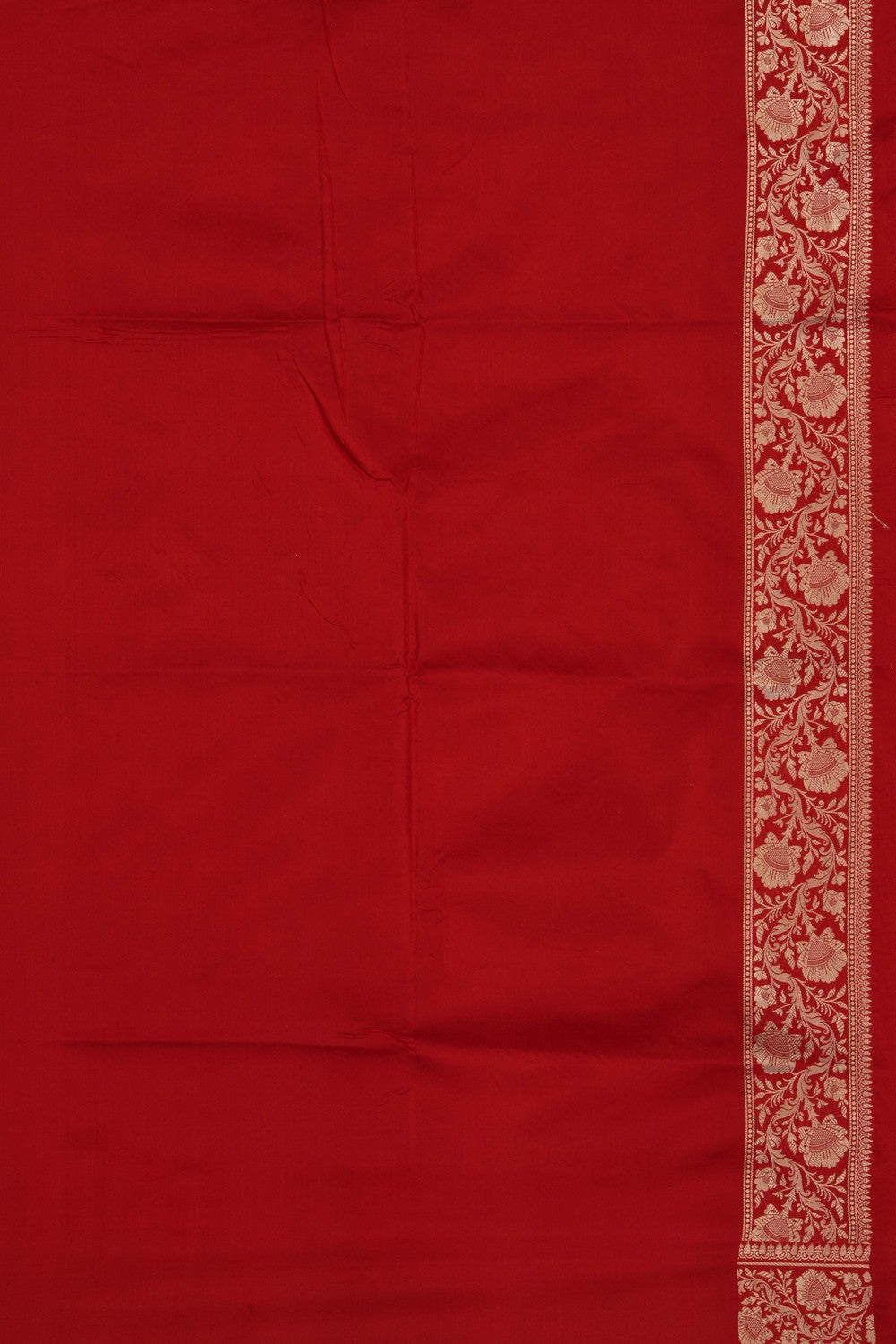 Image of Banarasi Katan Silk Red Saree