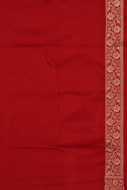 Image of Banarasi Katan Silk Red Saree