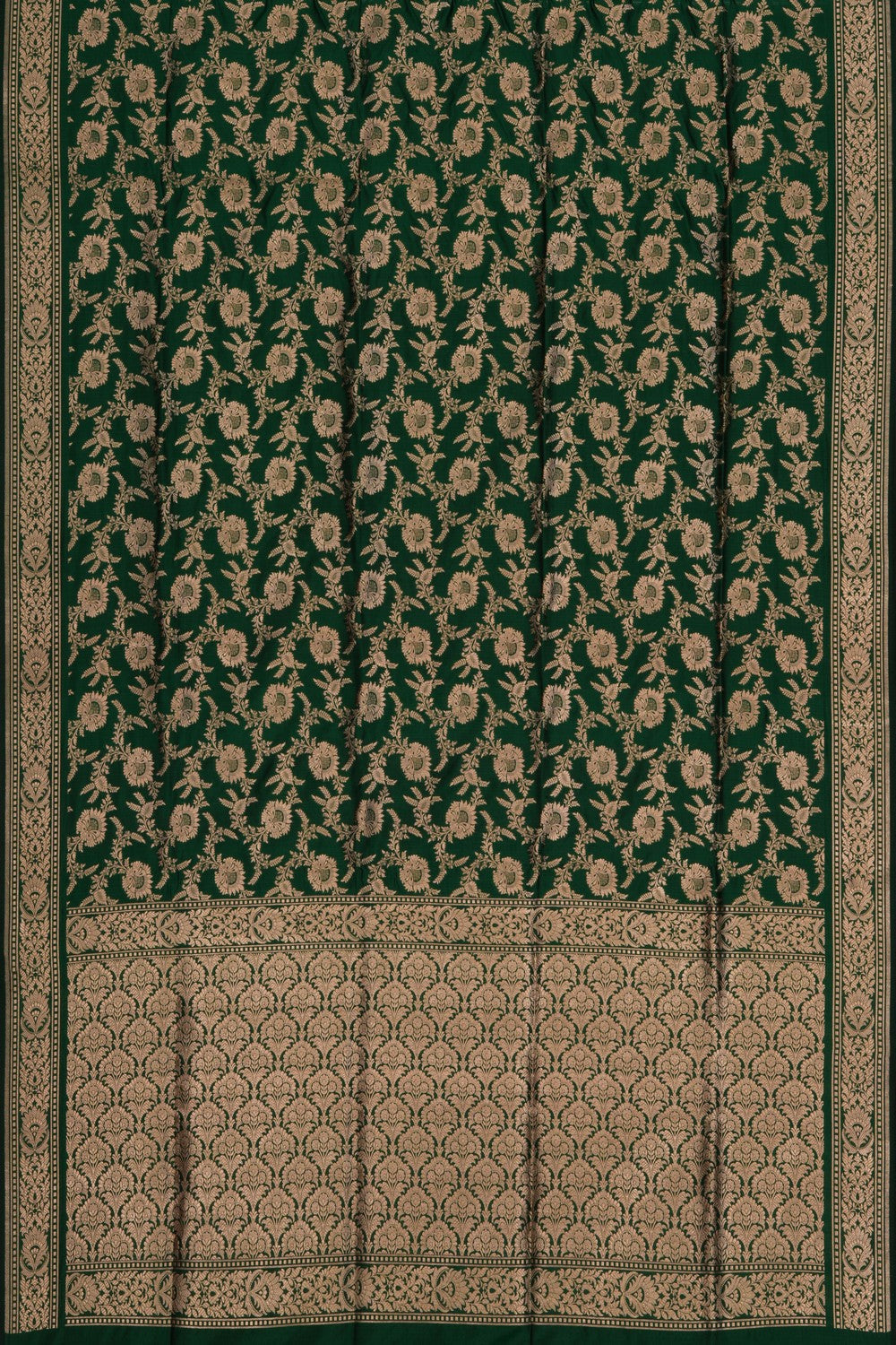 Banarasi Katan Silk Green Saree
