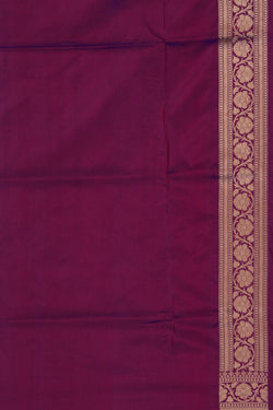 Image of Banarasi Katan Silk Violet Saree