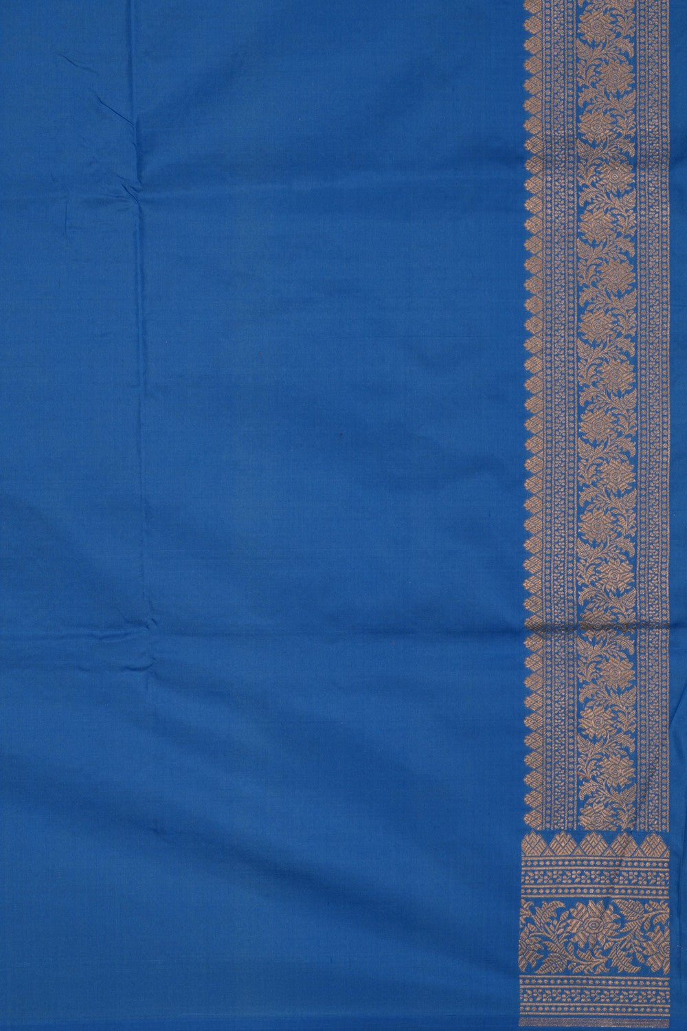 Image of Banarasi Katan Silk Smoky Blue Saree