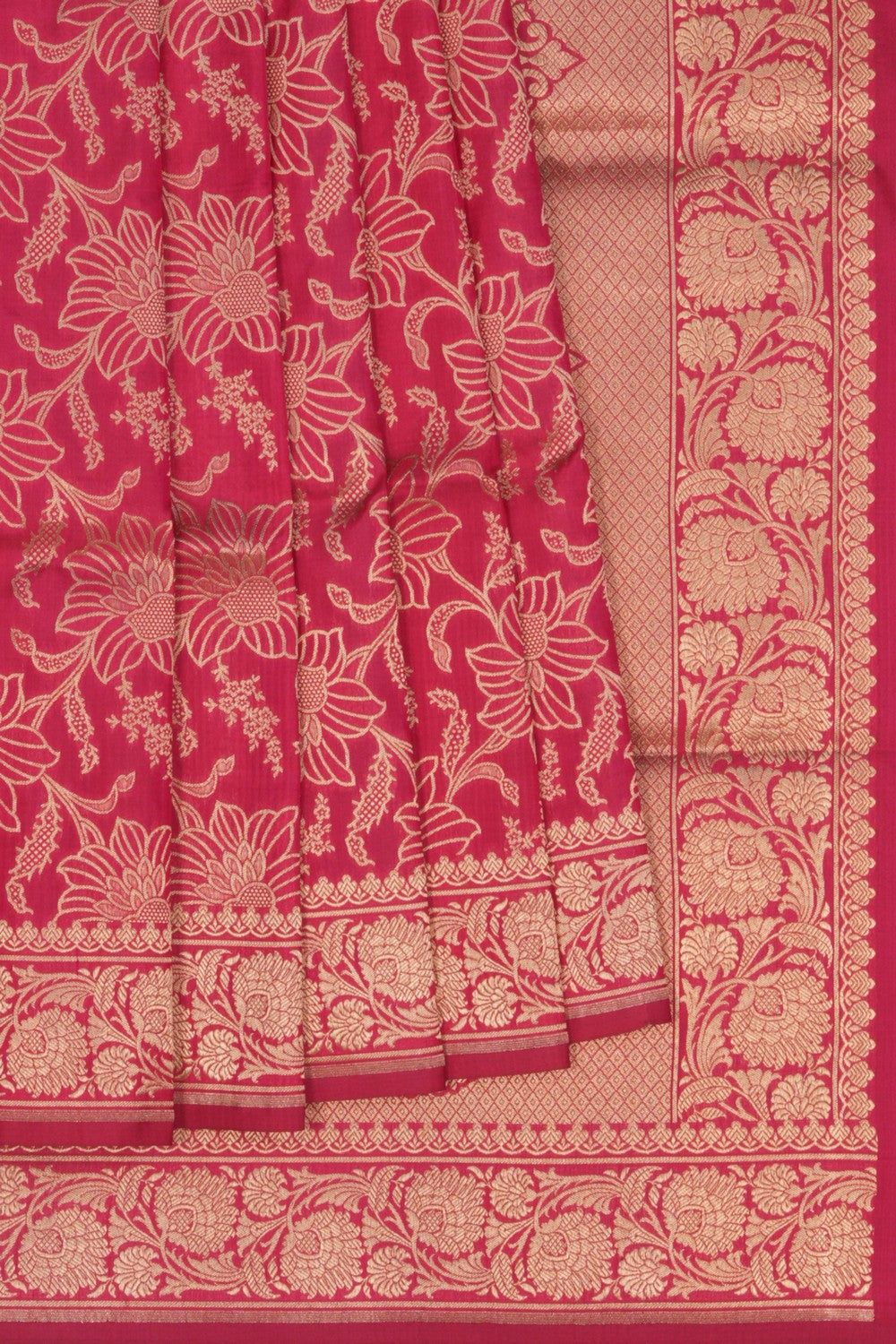 Image of Banarasi Katan Silk Pink Saree