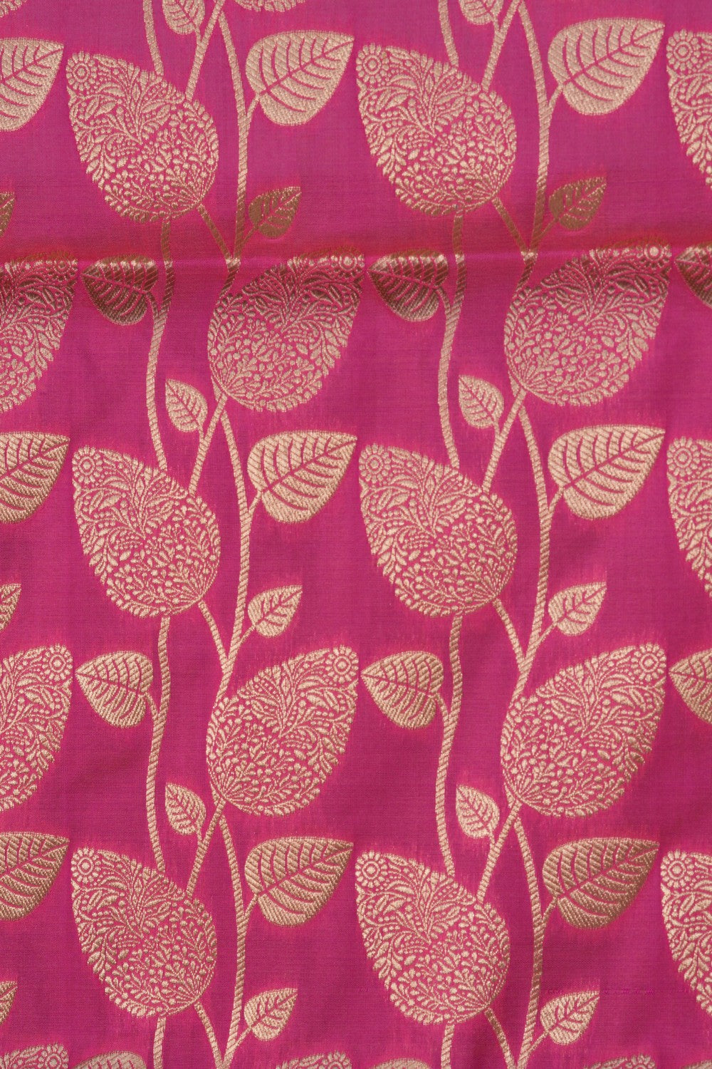 Image of Banarasi Katan Silk Coral Pink Saree