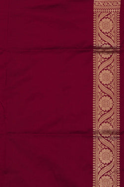 Image of Banarasi Katan Silk Maroon Saree