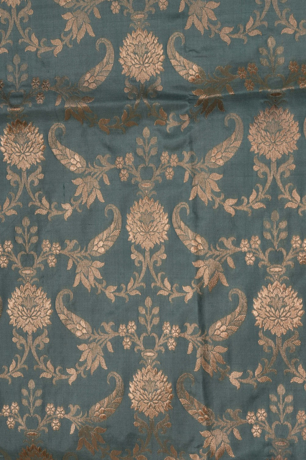 Image of Banarasi Katan Silk Grey Saree