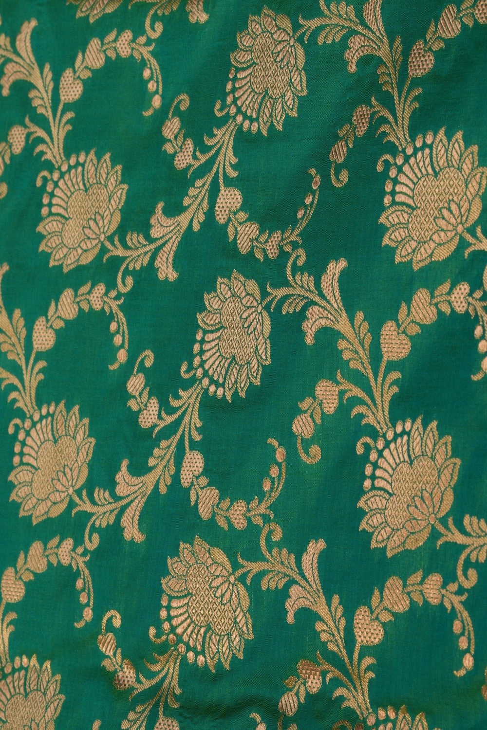 Image of Banarasi Katan Silk Sea Green Saree