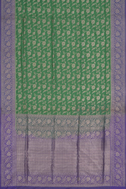 Image of Banarasi Katan Silk Sea Green Saree