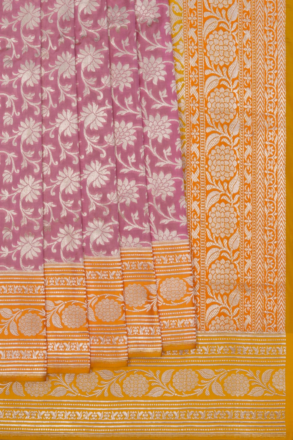 Banarasi Katan Silk Mauve Pink Saree
