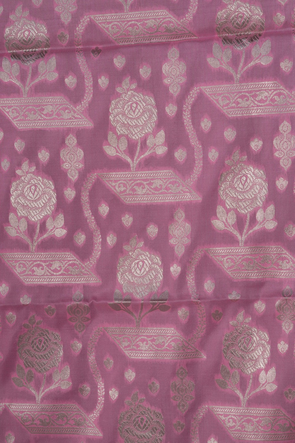 Image of Banarasi Katan Silk Pink Saree