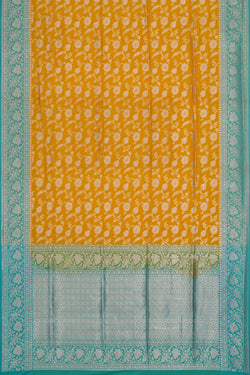 Image of Banarasi Katan Silk Yellow Saree