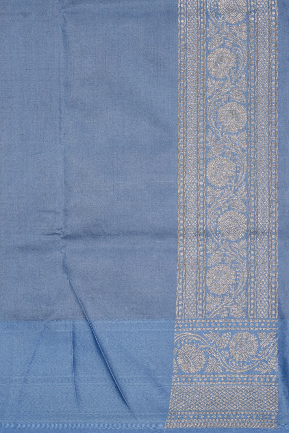 Image of Banarasi Katan Silk Grey Saree