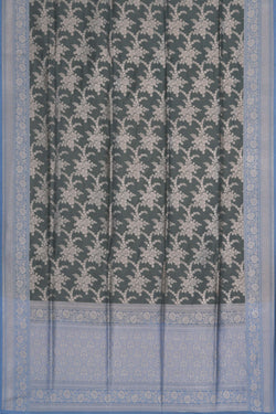 Image of Banarasi Katan Silk Grey Saree