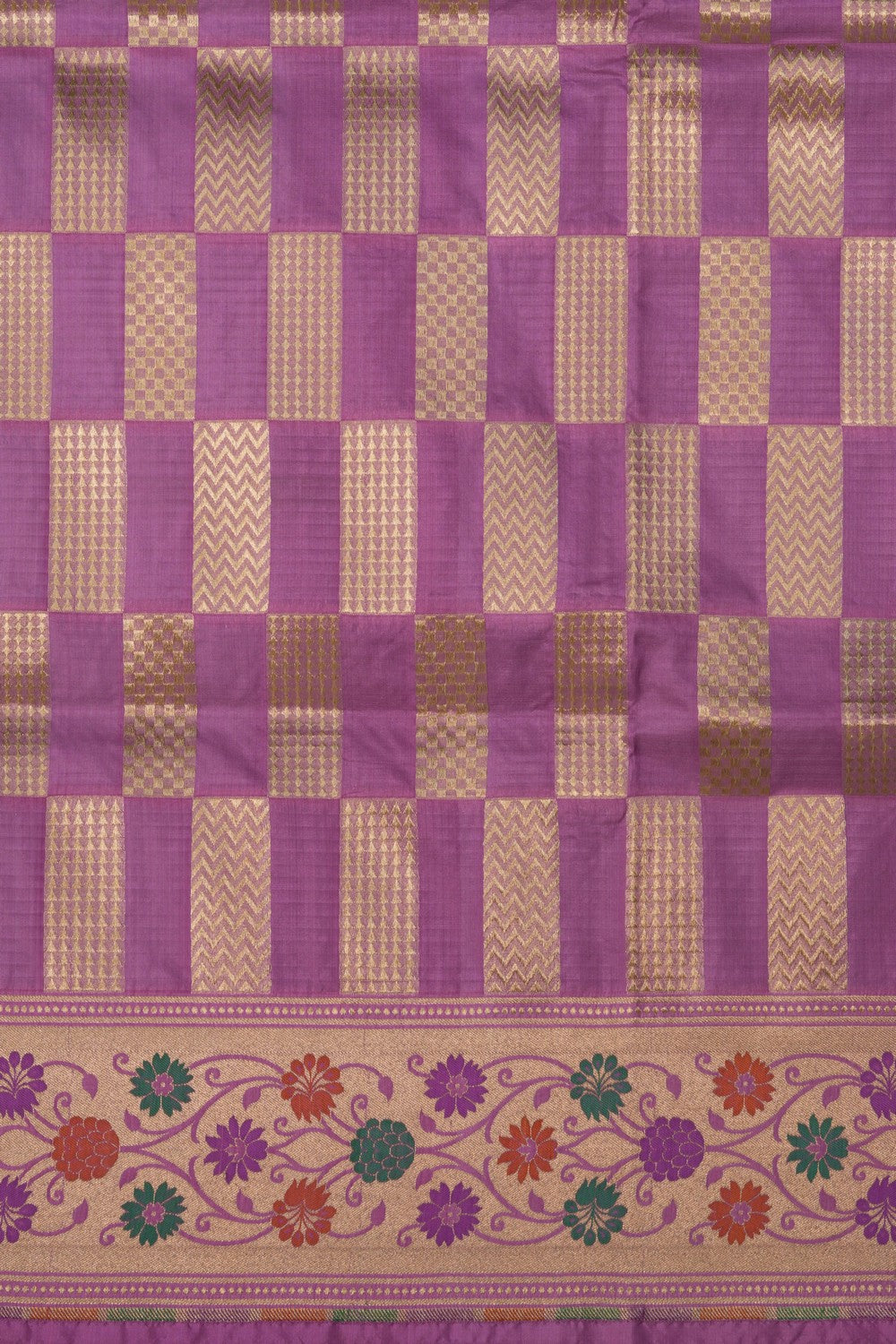 Image of Banarasi Katan Silk Purple Saree