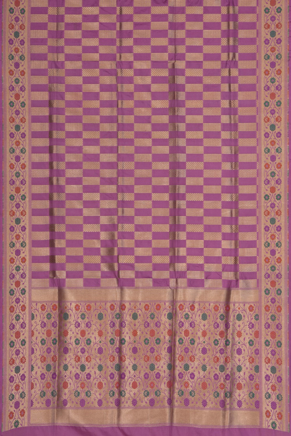Image of Banarasi Katan Silk Purple Saree