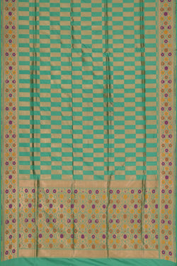 Image of Banarasi Katan Silk Sea Green Saree