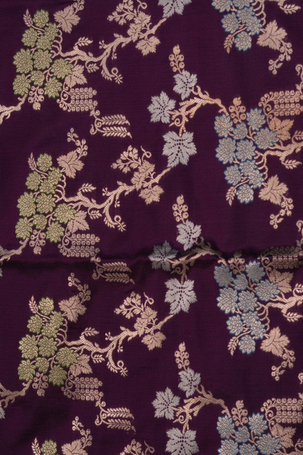Banarasi Katan Silk Violet Saree