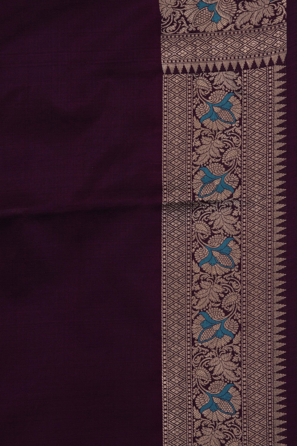 Banarasi Katan Silk Violet Saree