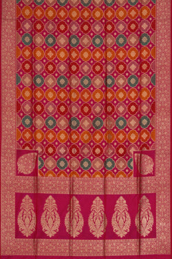 Image of Banarasi Katan Silk Pink Saree