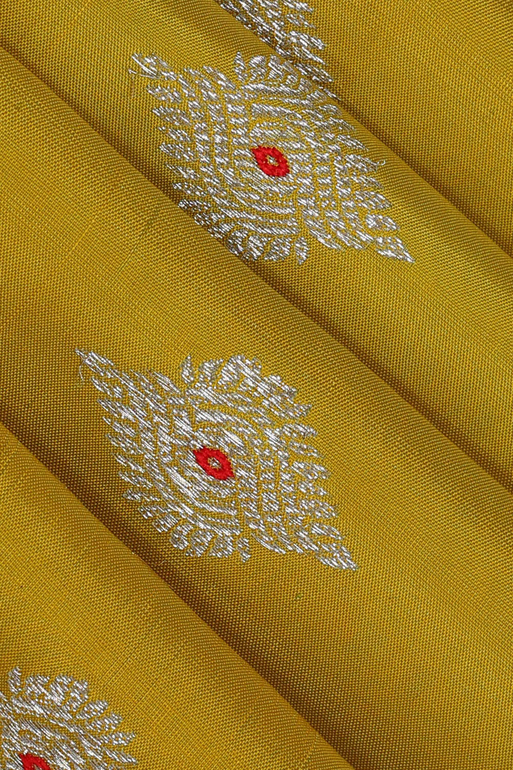 Image of Kanchipattu Yellow Brocade Saree