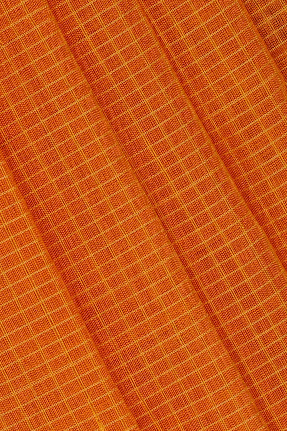 Gadwal Cotton Orange Saree