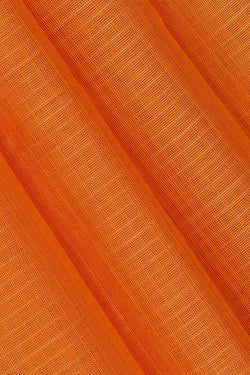 Image of Gadwal Cotton Mustard Orange Saree