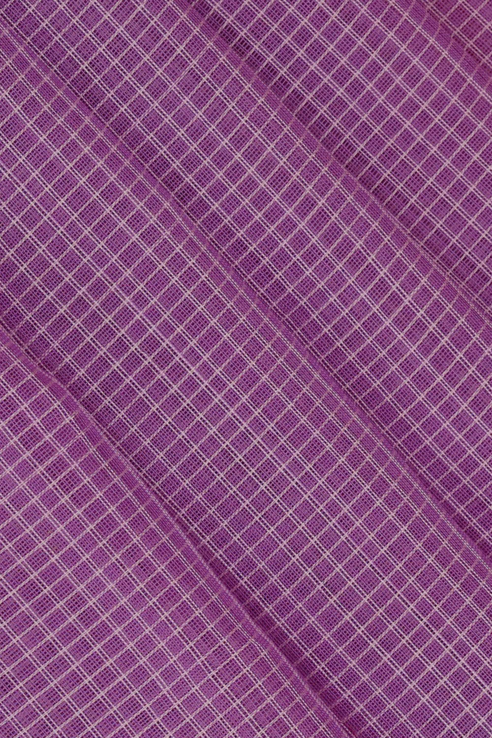 Image of Gadwal Cotton Lavender Saree