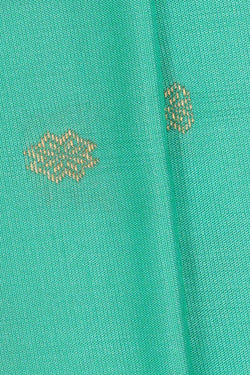 Image of Gadwal Silk Aqua Blue Saree