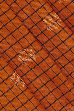 Image of Gadwal Silk Mustard Yellow Saree