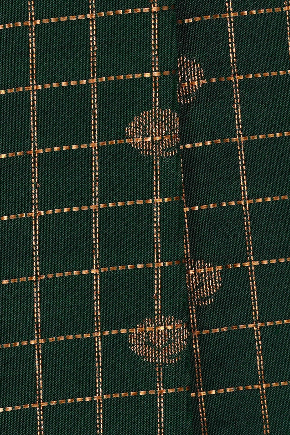 Gadwal Silk Bottle Green Saree