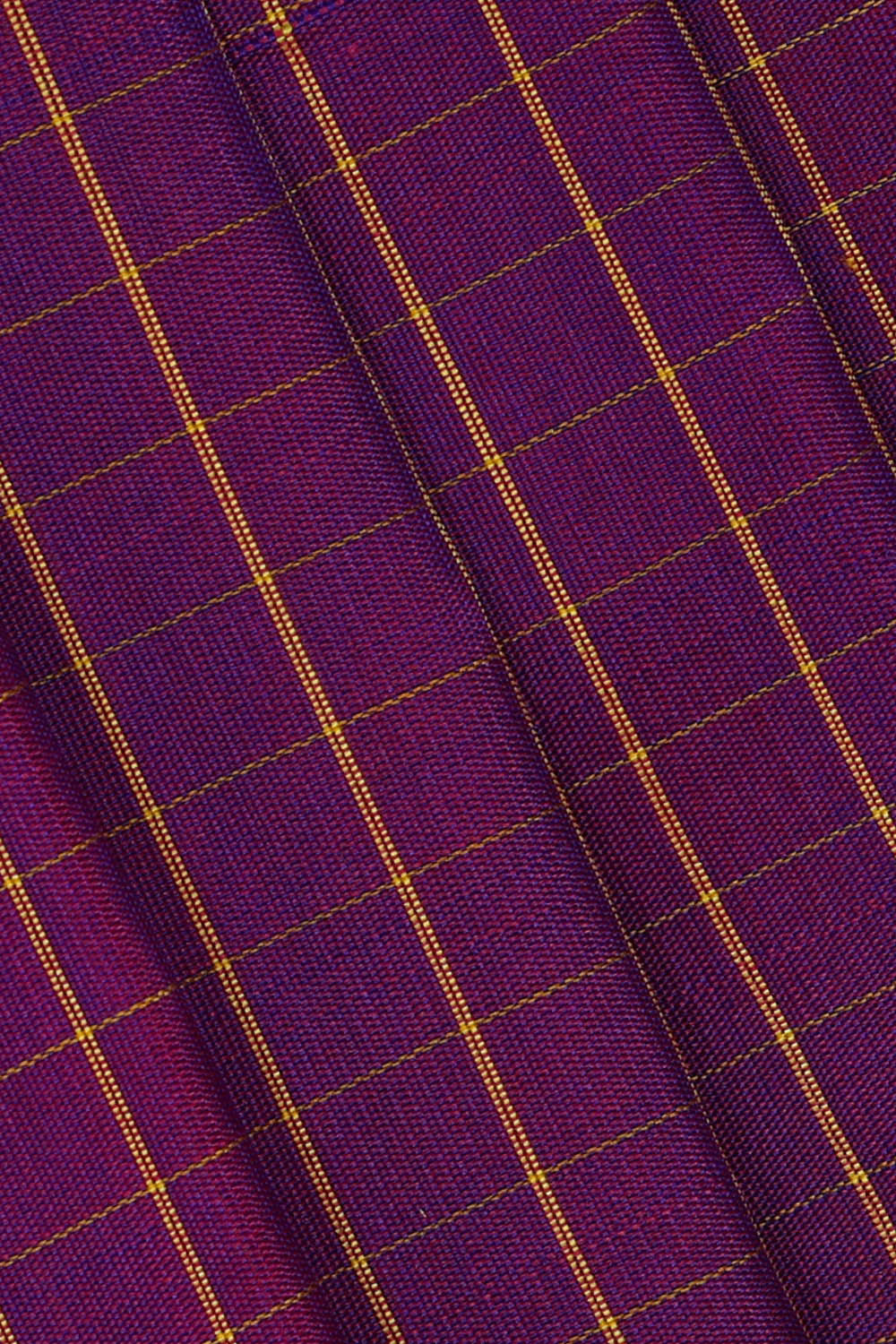 Image of Gadwal Silk Magenta Purple Saree