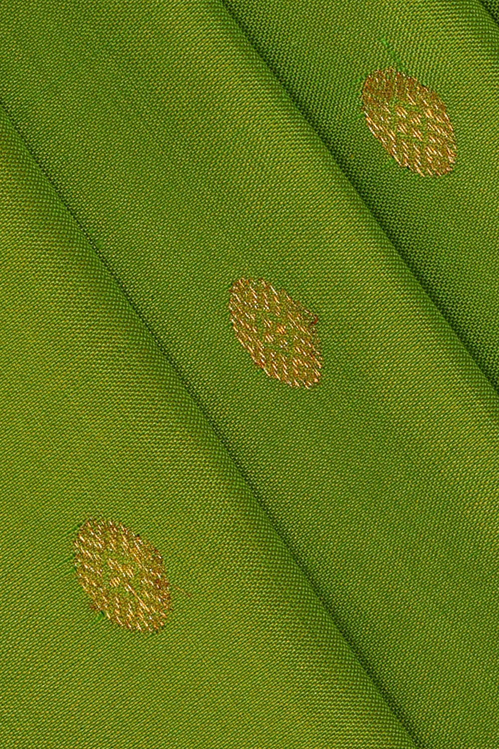 Image of Gadwal Silk Parrot Green Saree