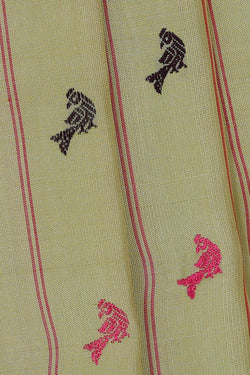 Image of Gadwal Silk Yellow Saree