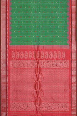 Image of Gadwal Silk Green Saree