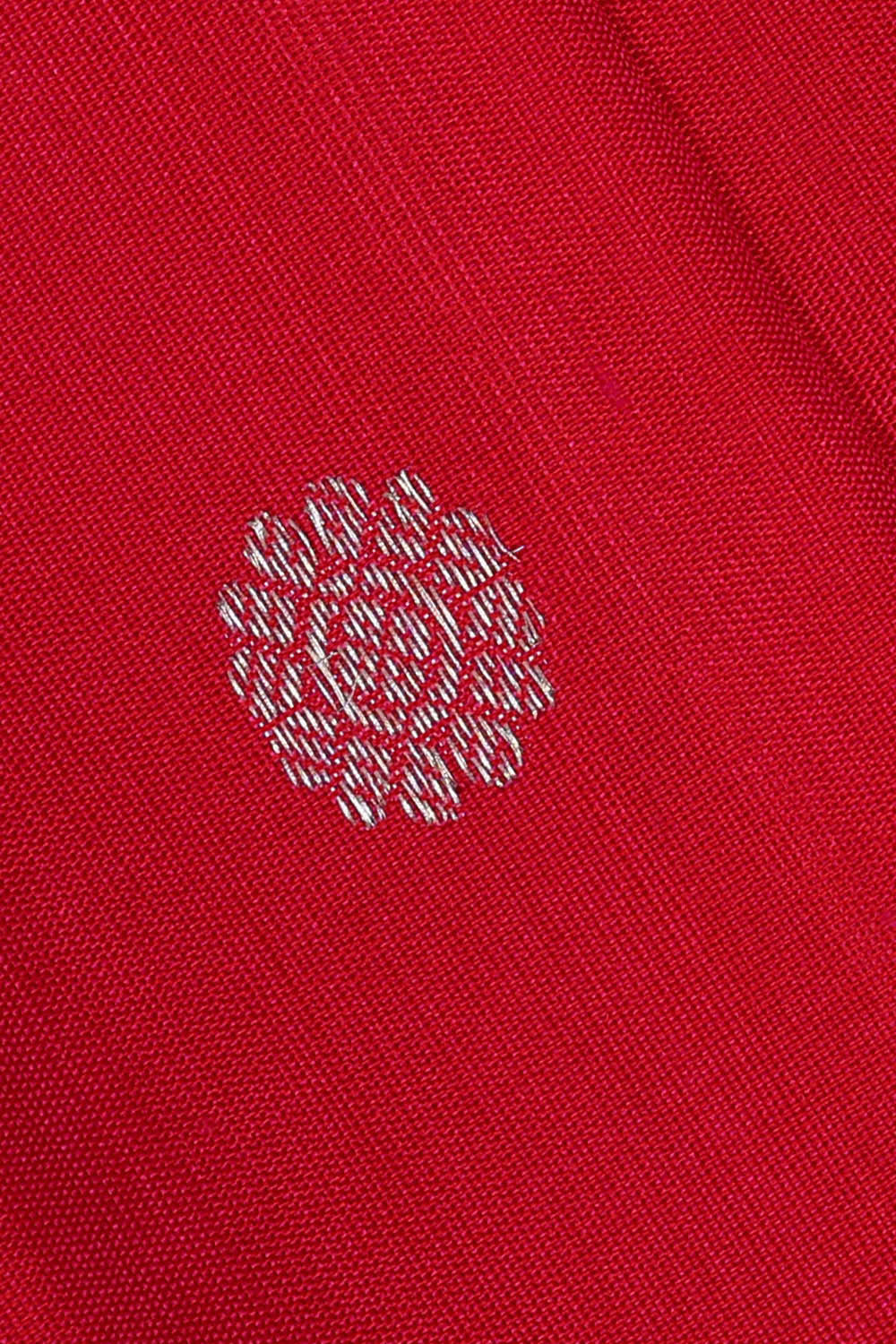 Image of Gadwal Silk Red Saree